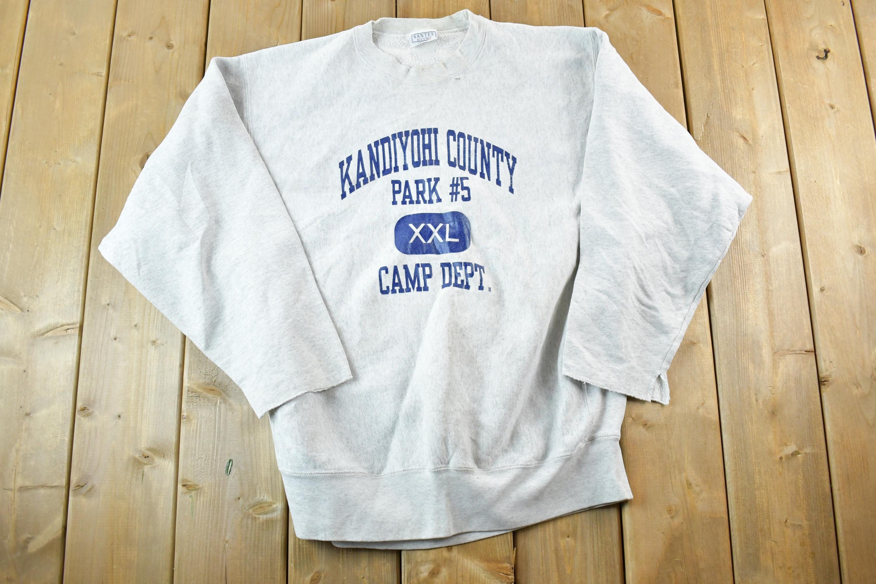 Vintage 1990s Kandiyohi Country Souvenir Cross Grain Crewneck Sweatshirt Made In USA / 90s Crewneck / Souvenir Sweater / Streetwear / Travel