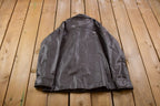 Vintage 1990s Christopher Rand Leather Varsity Jacket