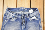 Vintage Deadstock Y2K Grace LA Bedazzled Low Rise Jeans Women's Size 27 x 29