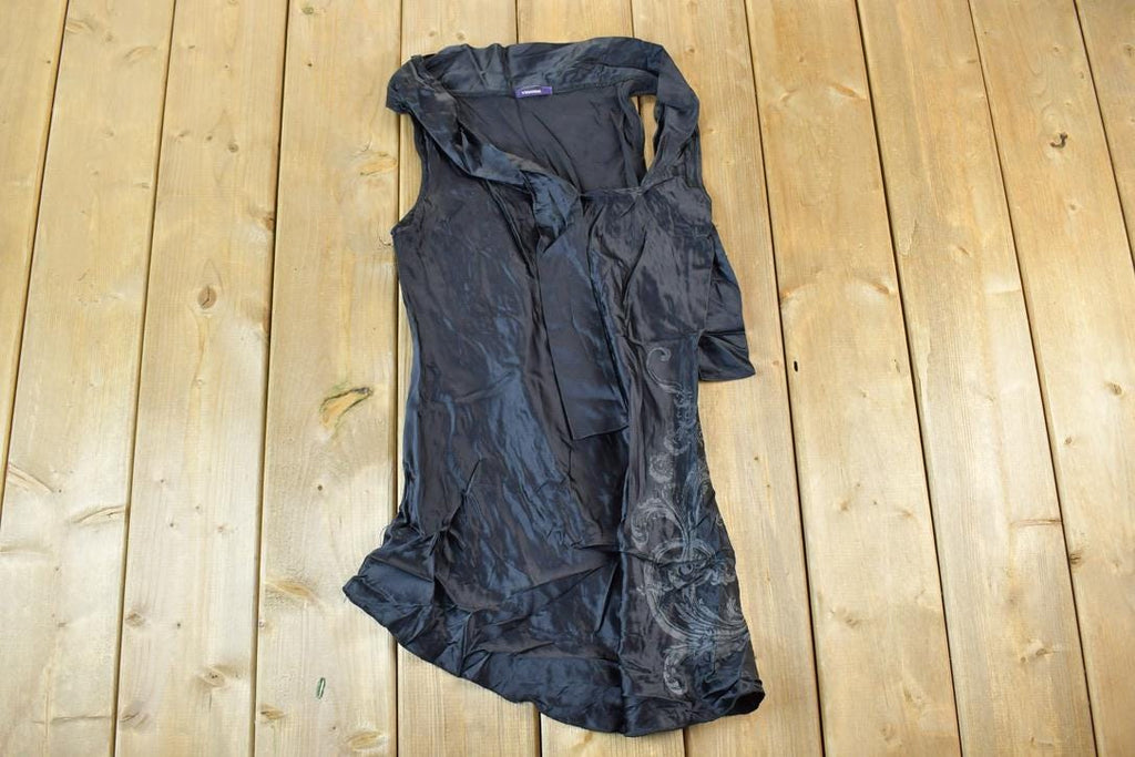 Women Vintage Vigoss Y2K T-Shirt Vigoss Grunge Skull Print / Contrast Stitch / Internet Famous Clothing / Over Dyed