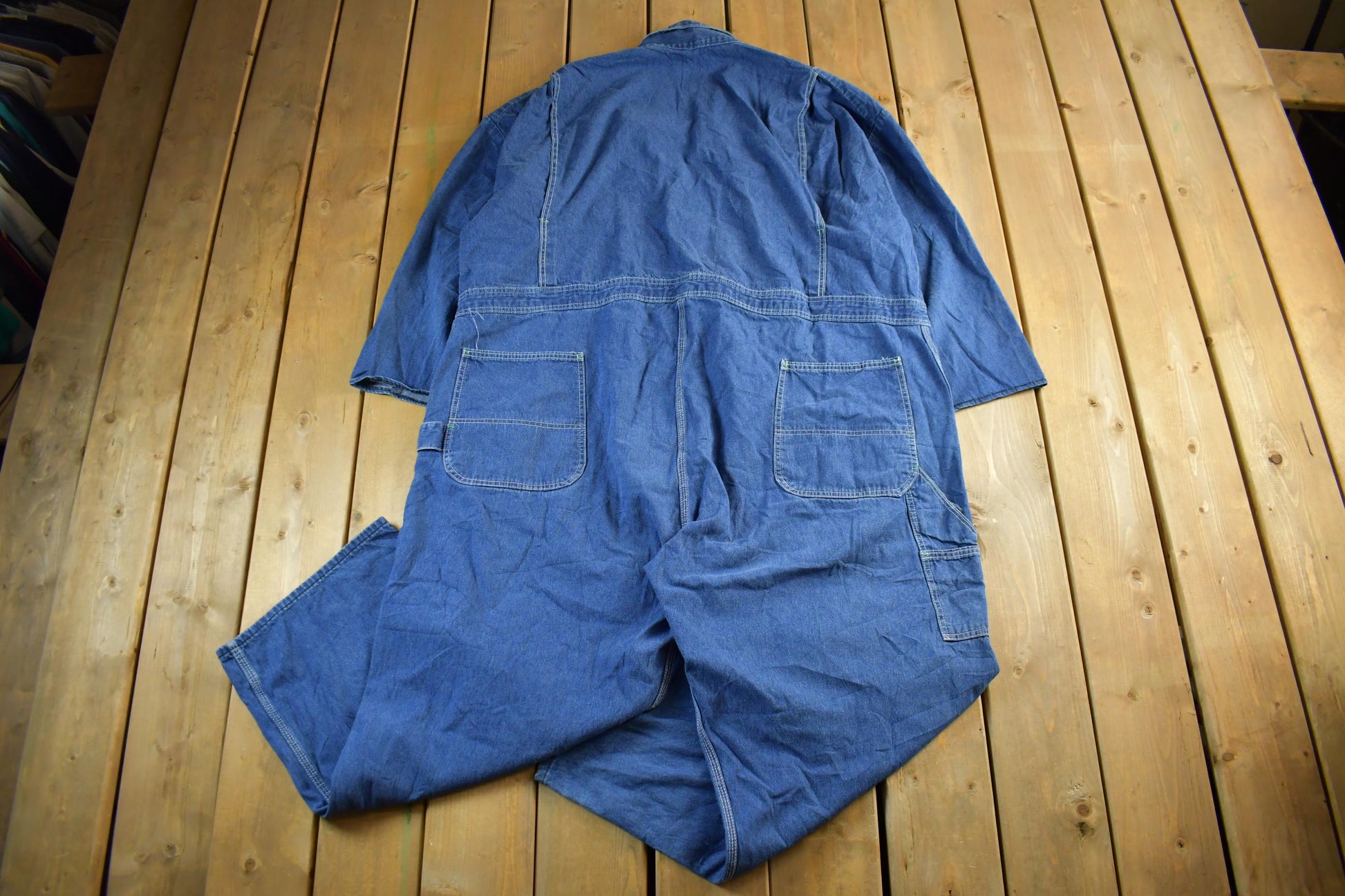 Vintage 1950s Pointer Brand Denim Overalls Jumpsuit Size 56 x 28