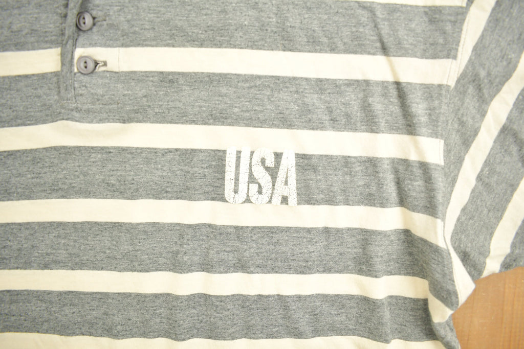Vintage 1990s Polo Sport Ralph Lauren Striped Henley T-Shirt