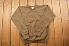 Vintage 1990s Pro Spirit Brown Blank Crewneck Sweatshirt