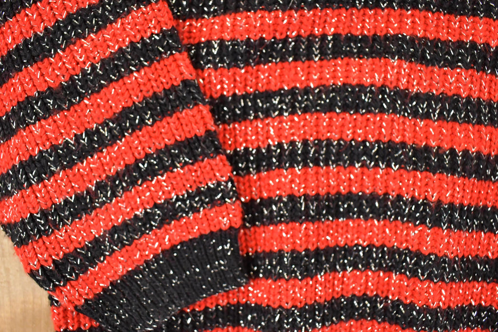 Vintage 1990s American Pride Sparkly Christmas Knit Crewneck Sweater Women's L