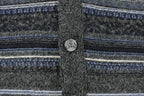 Vintage 1990s Croft & Barrow Abstract Knit Cardigan Sweater Vest Men's XL Tall