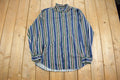 Vintage 1990s KnightsBridge Striped Long Sleeve Dress Shirt