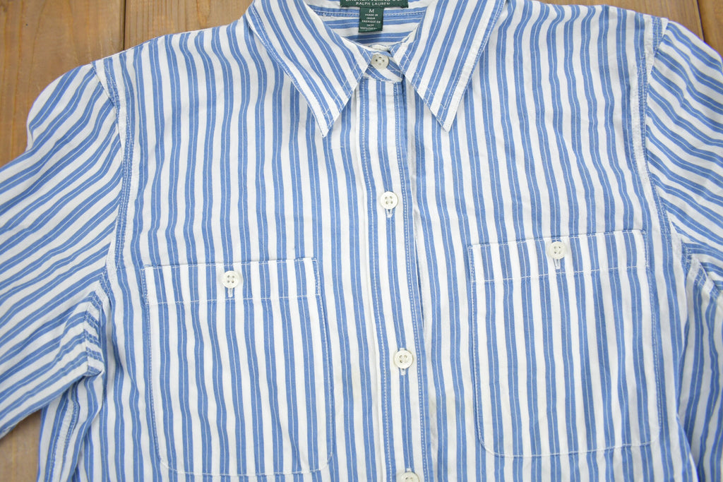 Vintage 1990s LRL Lauren Jeans Co Button Up Striped Shirt
