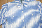 Vintage 1990s LRL Lauren Jeans Co Button Up Striped Shirt