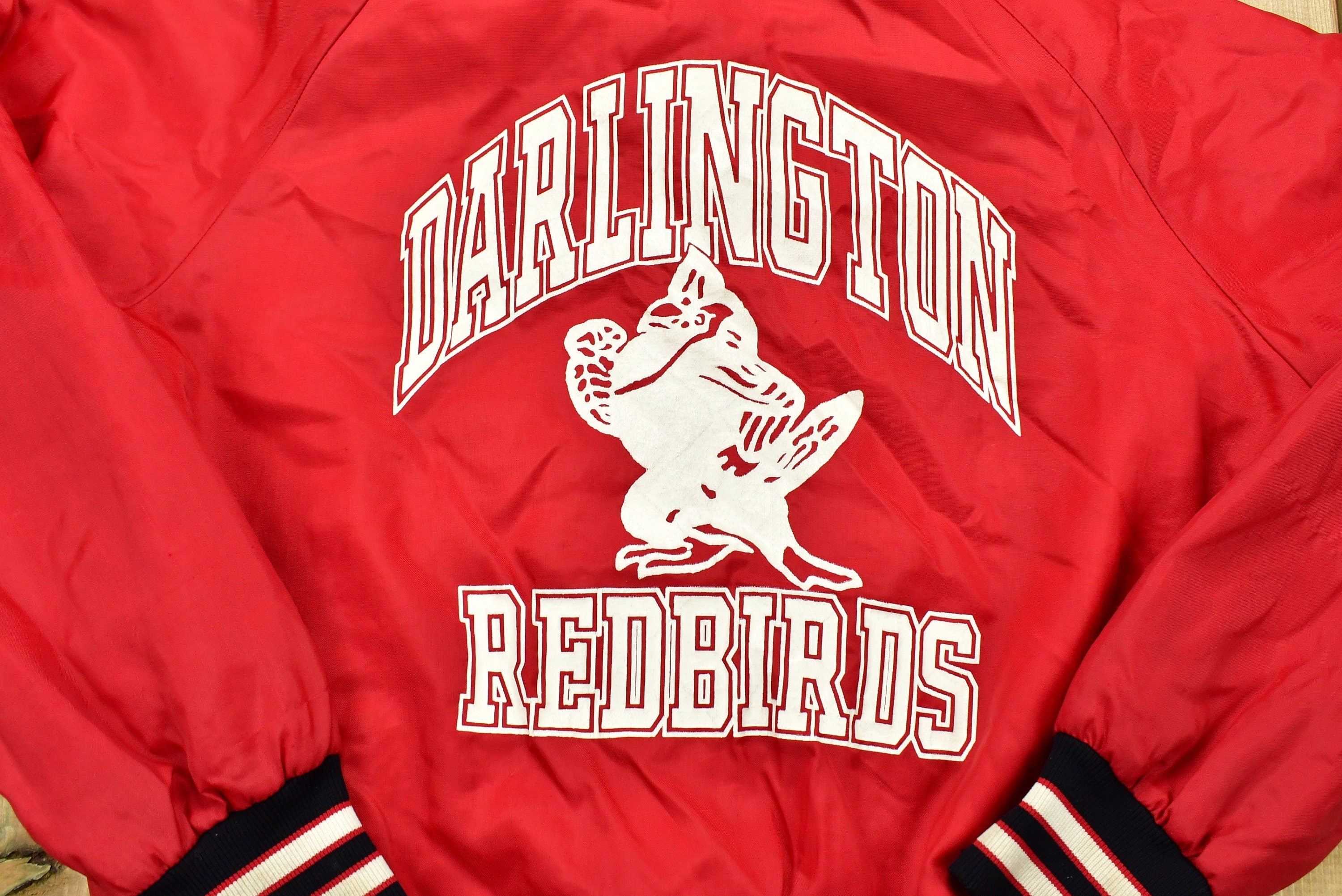 Vintage 1980s Darlington Redbirds Highschool Football Jacket