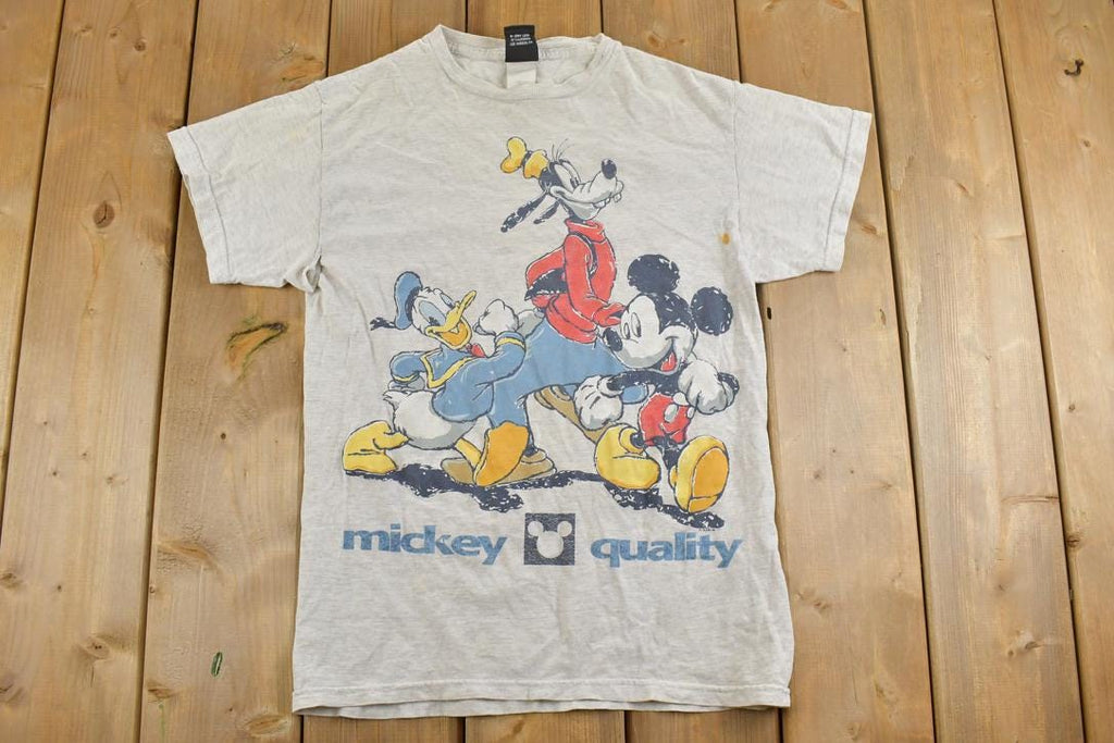 Vintage 1990s Mickey Quality Disney Cartoon Promo T-Shirt