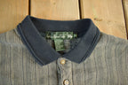 Vintage 1990s Knights At Round Table Tall Striped Button Up Sweatshirt Men's Large