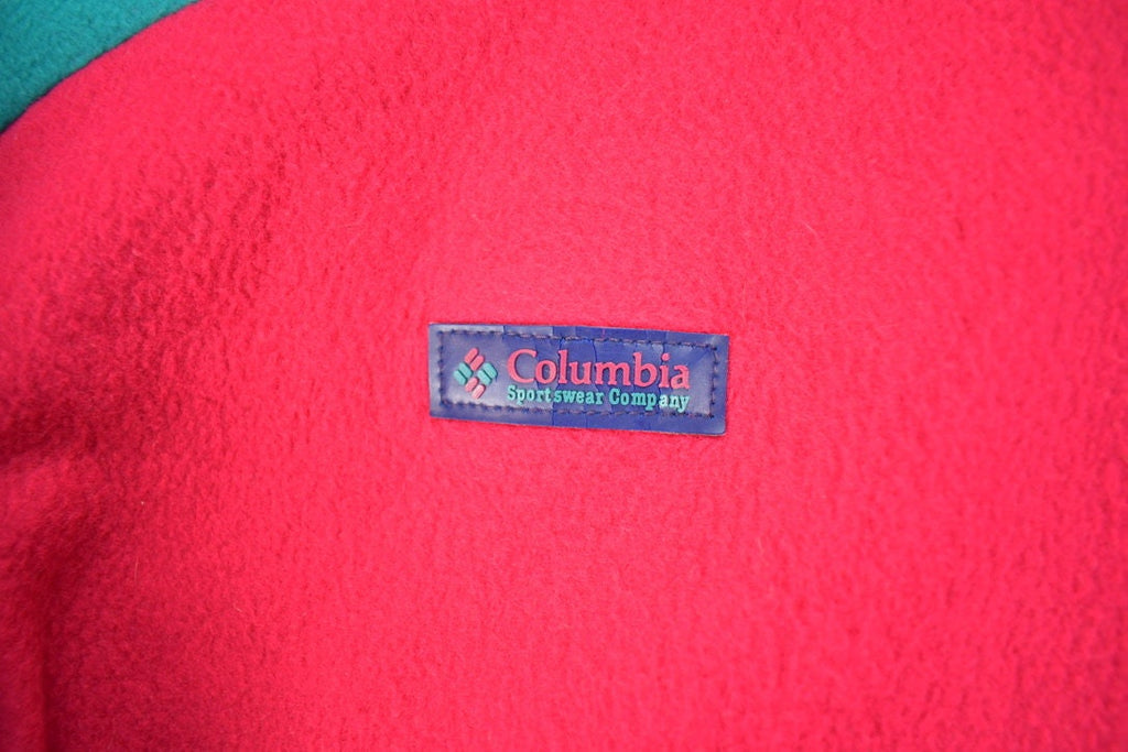 Vintage 1990s Columbia Sportswear Full Zip Thick Fleece Sweater