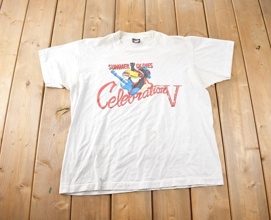 Vintage 1992 Summer Oldies Three Rivers Stadium Celebrations Travel T Shirt Made In USA Size XL