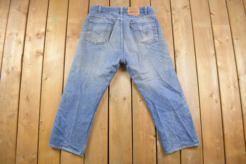 Vintage 1990s Levi's 505 Orange Tab Denim Jeans Size 34 x 24
