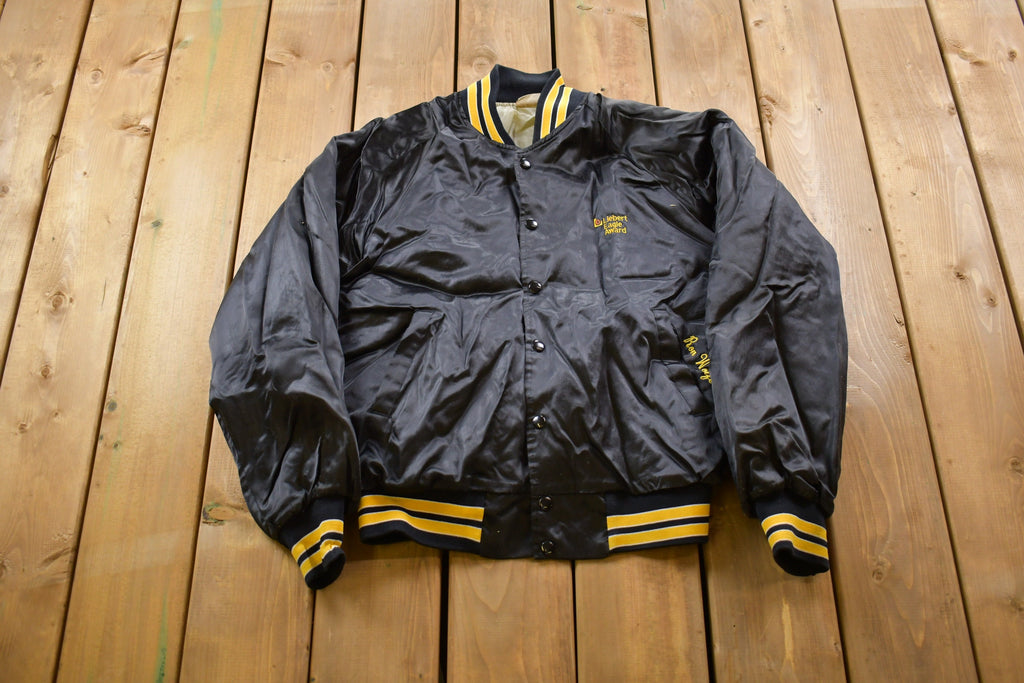 Vintage 1990s Hartwell Satin Bomber Jacket