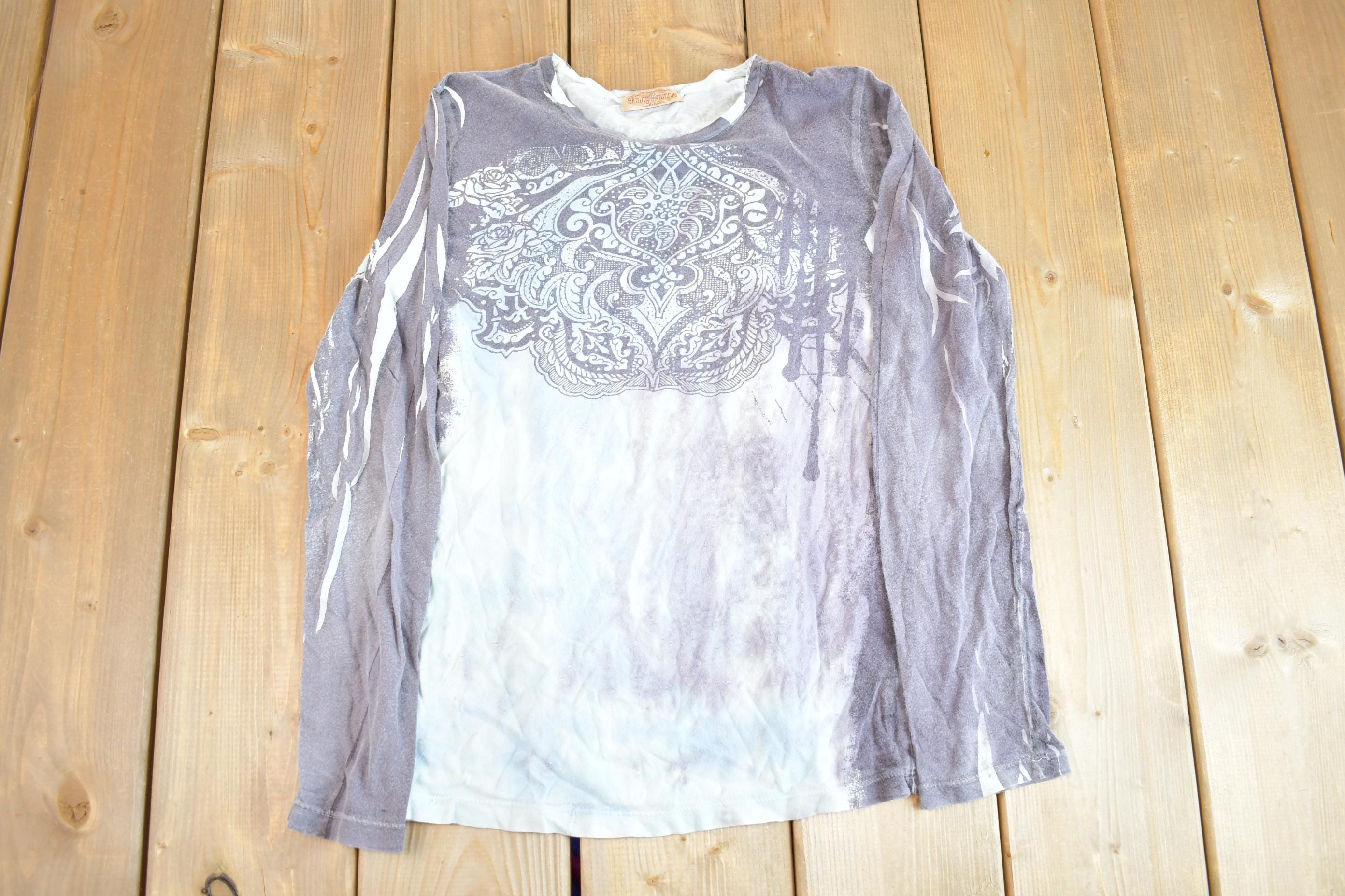 Vintage Y2k Skinny Minnie Women's Grunge Long Sleeve Shirt