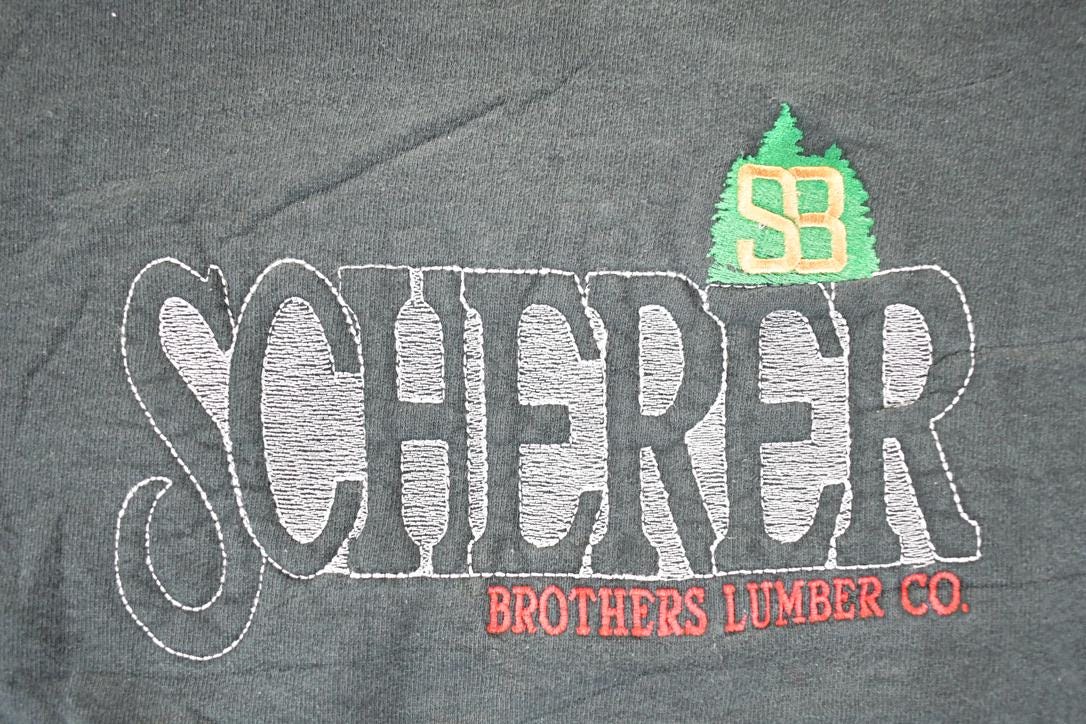 Vintage 1990s Scherer Brothers Lumber Co Heavyweight Crewneck Sweatshirt Men's XL