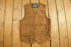 Vintage 1990s Leather Gallery Leather Western Vest