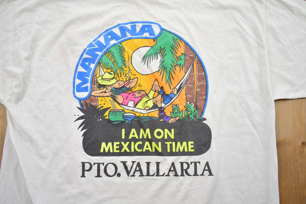 Vintage 1990s Puerto Vallarta Mexico Souvenir T Shirt