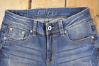 Vintage Deadstock Y2K Grace In LA Bedazzled Bootcut Low Rise Jeans Women's Size 26 x 32
