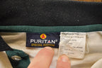 Vintage 1990s Puritan Quarter Button Up Collared Sweater Mens L