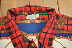 Vintage 1990s Womens Western Graphic Button Up Shirt