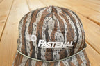 Vintage 1980s Fastenal Camo Mesh Snapback Trucker Hat /