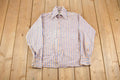 Vintage 1970s Guardsman Formal Striped Button Up Long Sleeve Shirt /