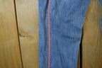 Vintage 2000s Echo Red Pink Embroidered Low Waisted Women's Denim Jeans Size 28 x 32
