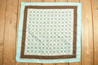 Vintage 1980s Abstract Gridded Pattern Scarf