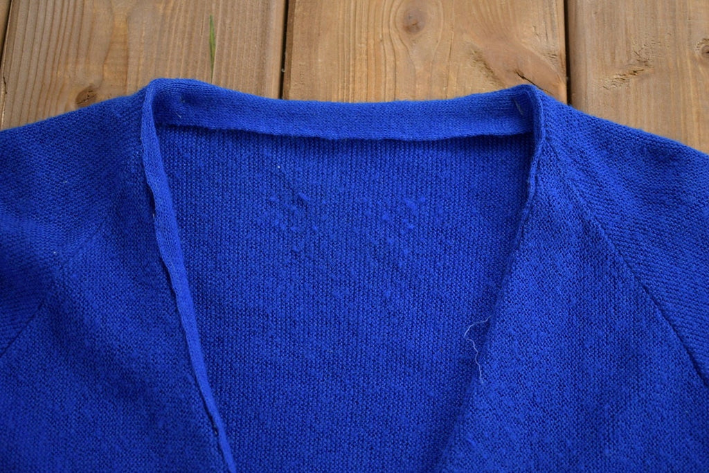 Vintage 1970s Knitted Cardigan Sweater /