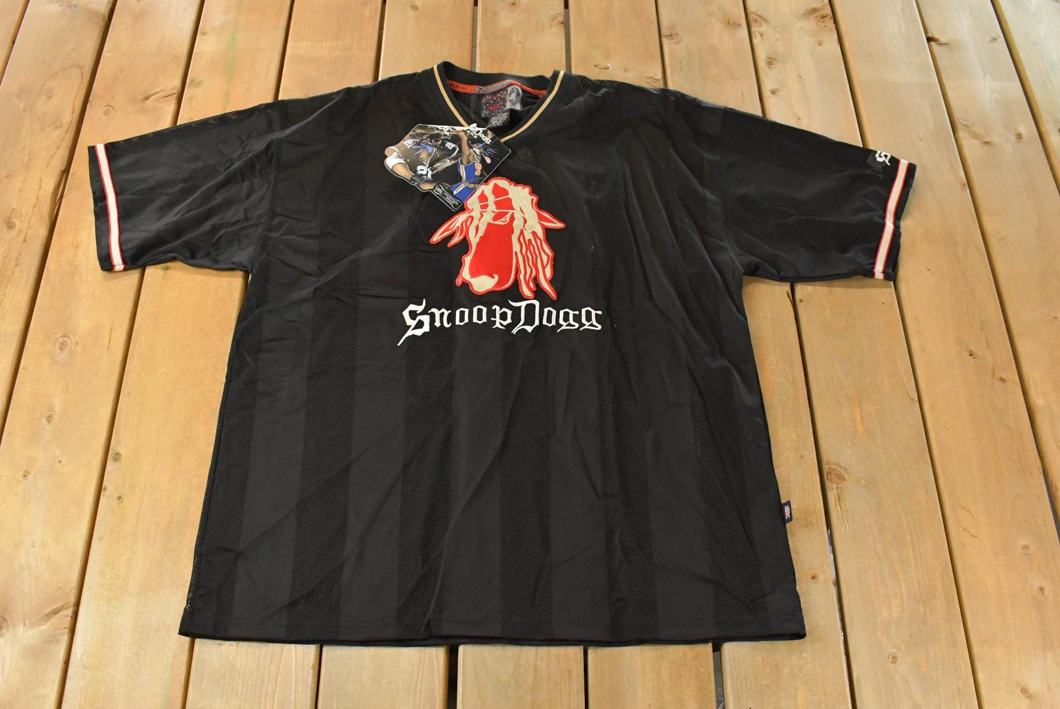 Vintage Y2K Snoop Dogg Football Jersey Men's 2XL / Sportswear / 2000s Streetwear / Embroidered / Vintage Hip Hop / FUBU / Stoner Boho