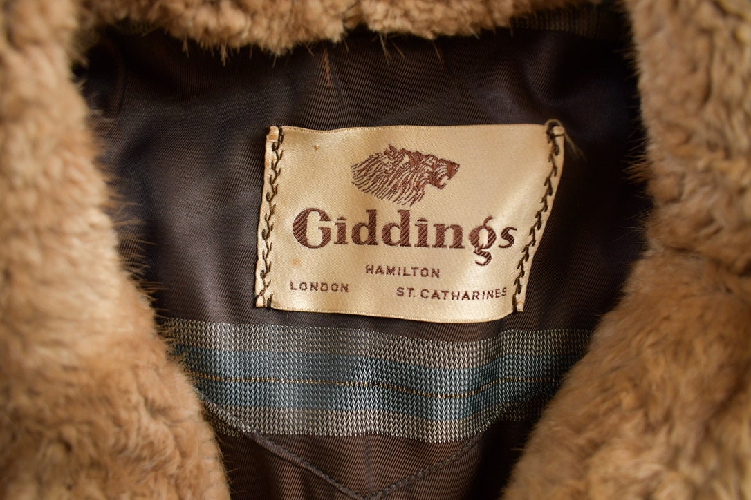 Vintage 1970s Giddings Mink Fur Coat Made In Canada