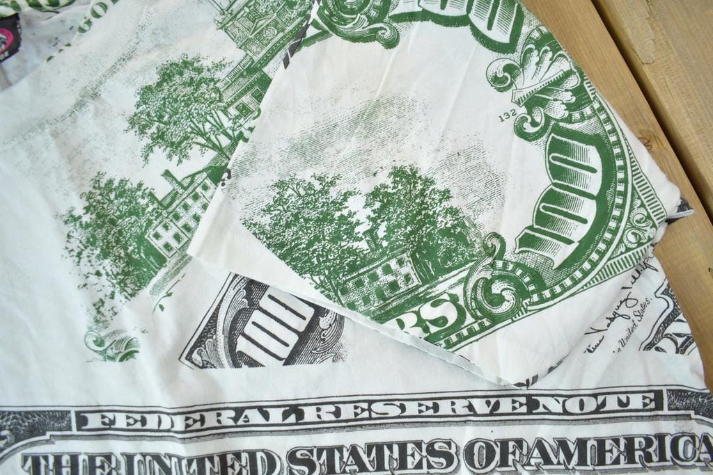 Vintage 1991 100 Dollar Bill All Over Print Graphic T Shirt