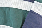Vintage 1990s AZ Sport Colour Block Collared Sweatshirt Made In USA