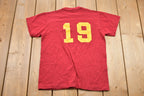 Vintage 1980s Kids Russell Athletic Maple Grove Soccer Graphic T-Shirt