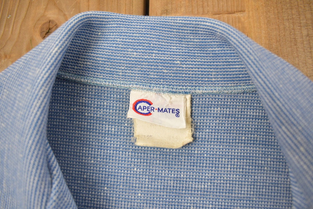 Vintage 1970s Caper-Mates House Themed Button Up Shirt