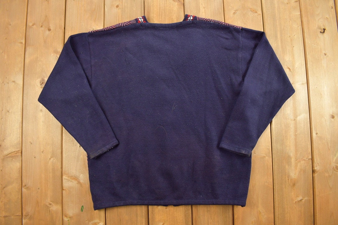 Vintage 1980s Cardigan Button Up Sweater