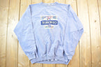 Vintage 1990s Toronto Big T Embroidered Floral Print Letter Crewneck Sweatshirt