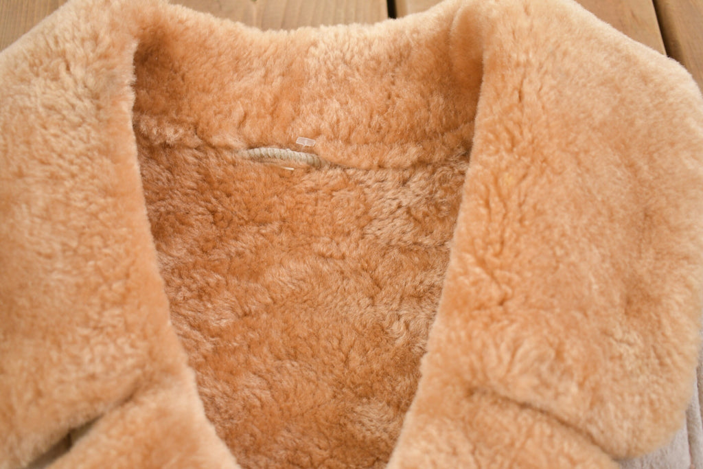 Vintage 1970s Woman's Shearling Leather Coat