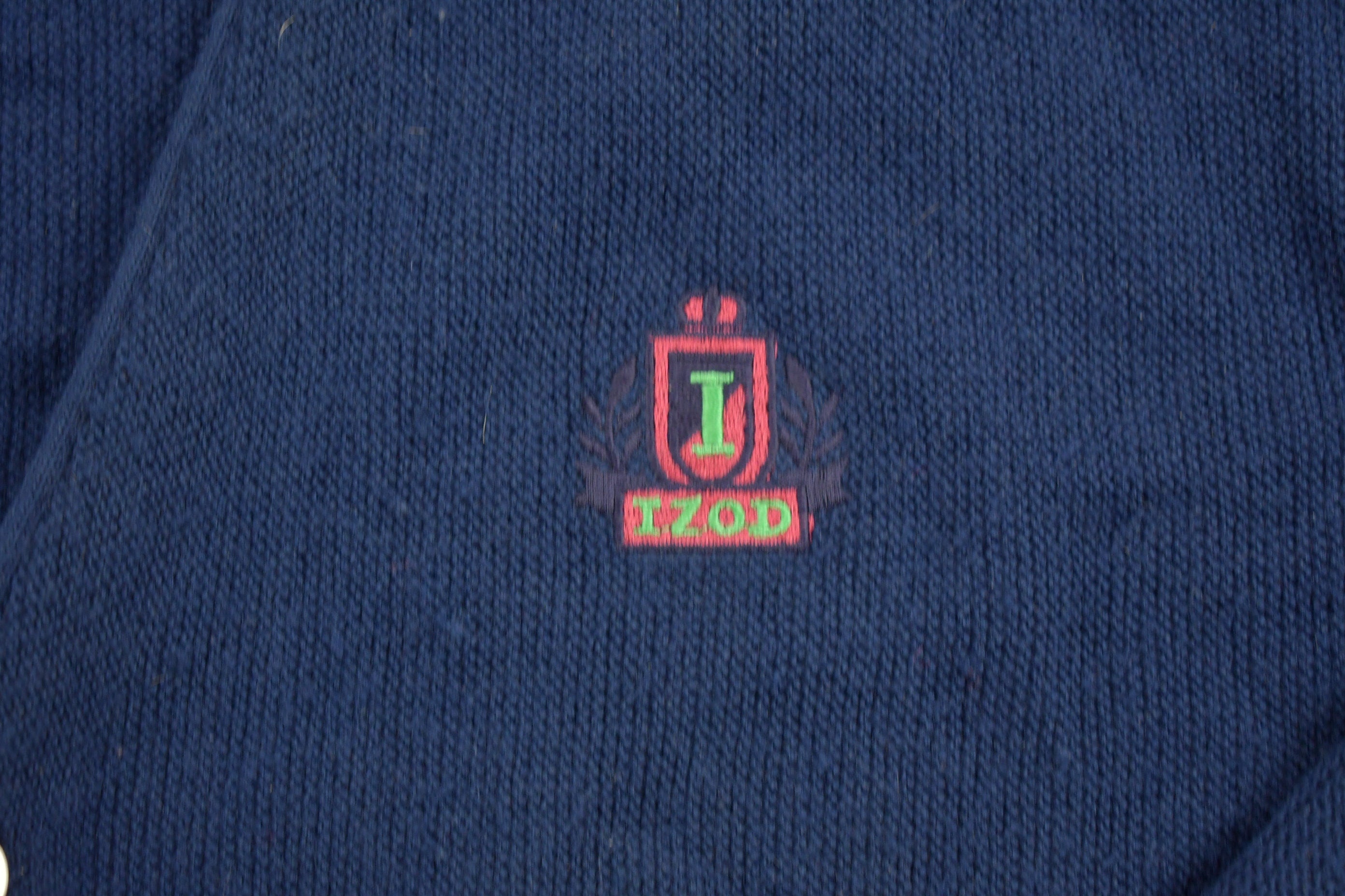 Vintage 1990s IZOD Knitted Cardigan Sweater
