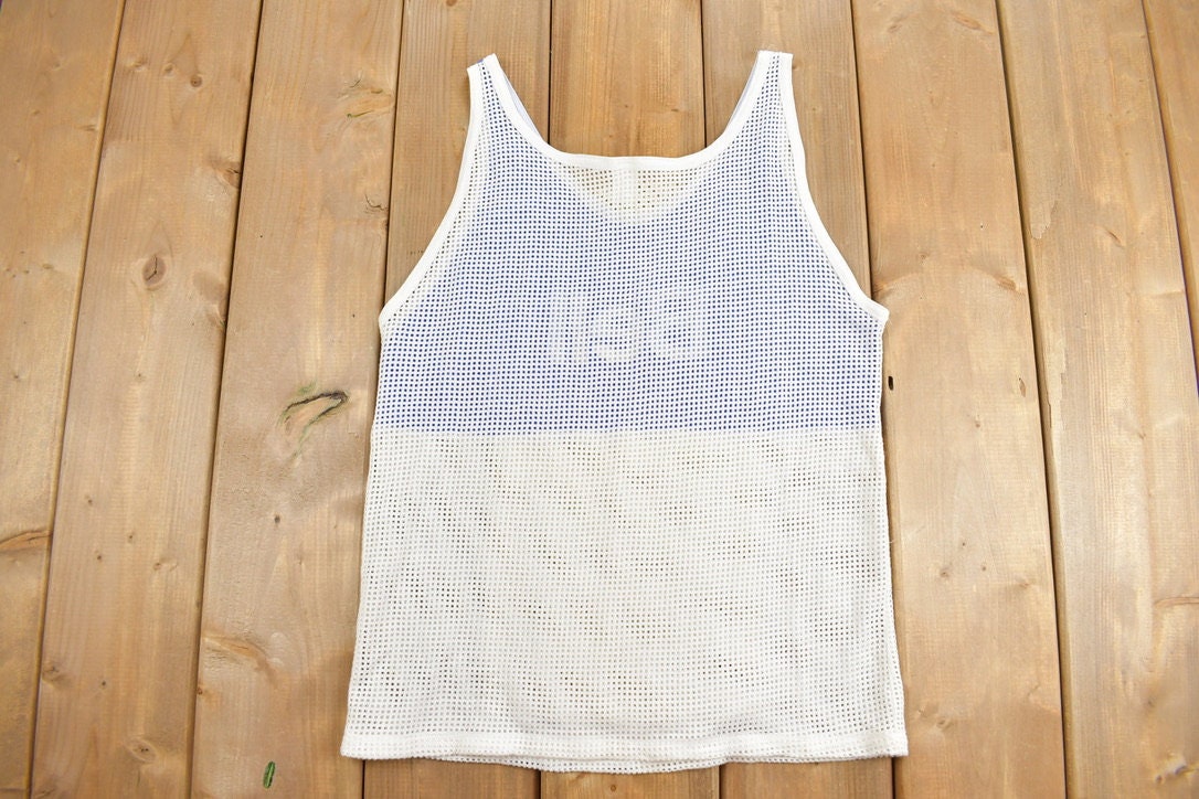 Vintage 1990s Bell Mesh Basketball Jersey Tank Top
