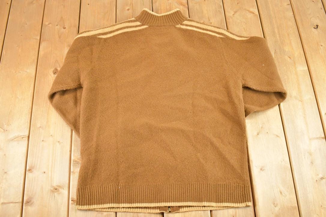 Vintage 1980s Paul Shark Yachting Wool Knit Full Zip Sweater Mens M /