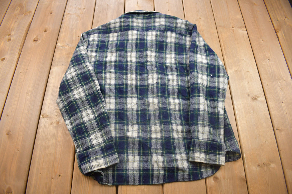Vintage 1980s Plaid Button Up Shirt