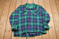Vintage 1990s Van Heusen Plaid Lined Button Up Shirt