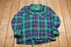 Vintage 1990s Van Heusen Plaid Lined Button Up Shirt