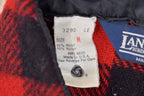 Vintage 1980s Lands End Buffalo Plaid Wool Button Up Shirt