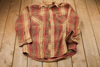 Vintage 1990s Authentic Plaid Button Up Shirt