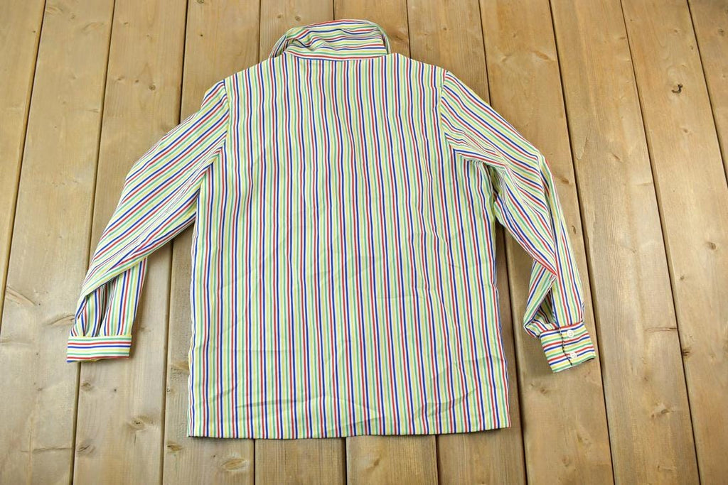 Vintage 1960s Striped Button Up Shirt