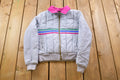Vintage 1990s Striped Ski Puffer Jacket